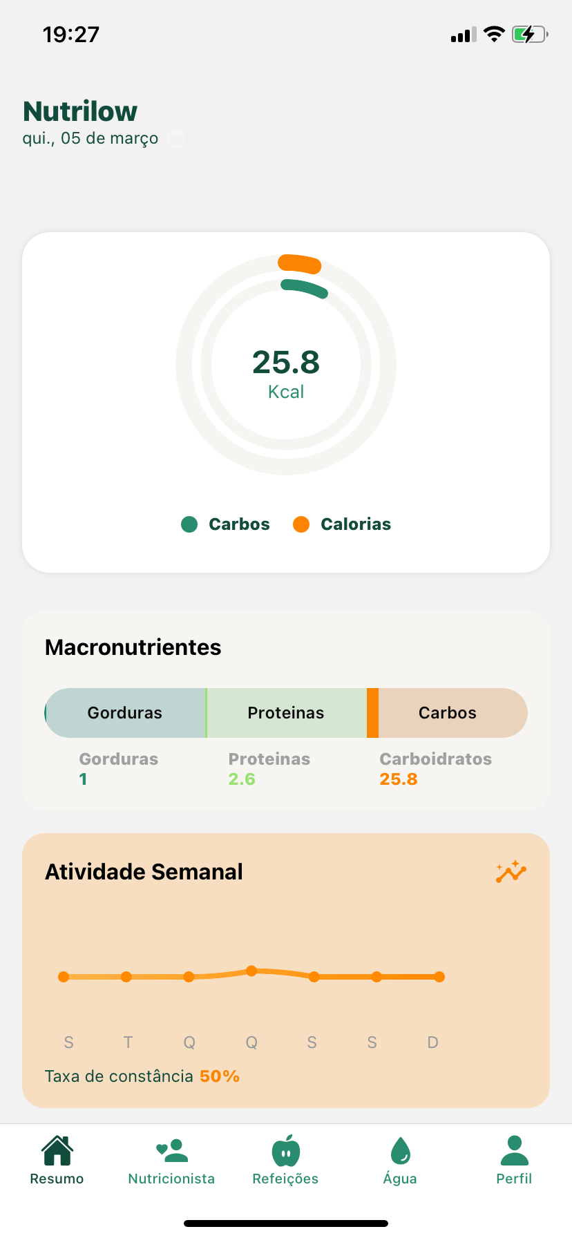 Nutrilow App Interface